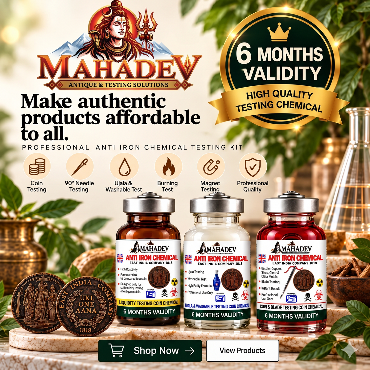 Buy 1 Coin & Get 3 Chemical Bottles FREE!