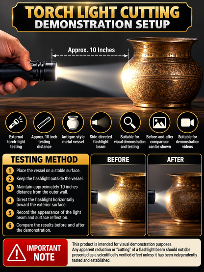 Torch Light Cutting Demonstration Setup