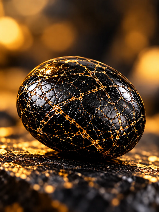 Vajra Kavach Stone – Premium Black Gold Stone