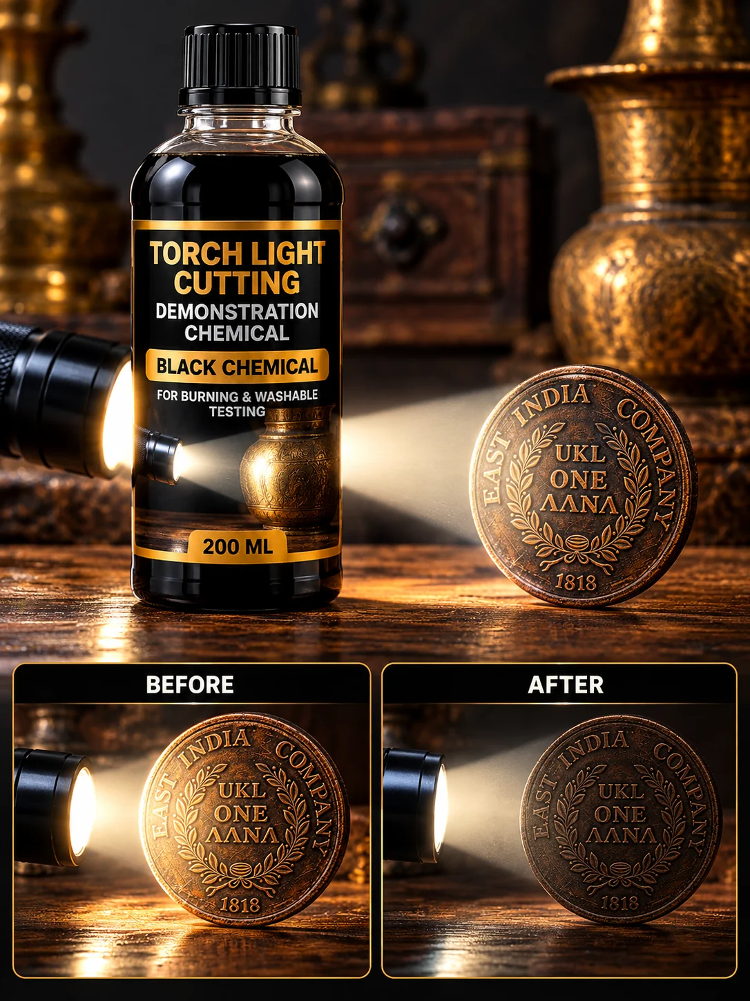 Torch Light Cutting Demonstration Setup